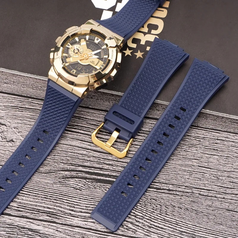 Ремінець Casio полімерний 21,3 см 16 мм темно-синій
