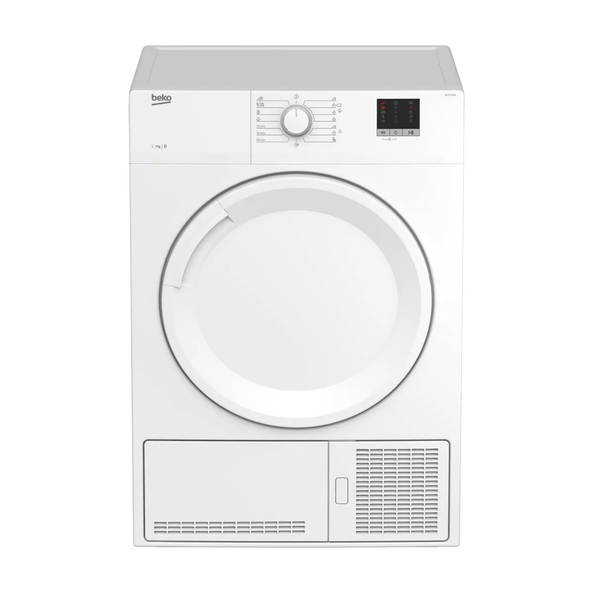 Сушильний апарат Beko конденсаційний, 7 кг, клас B, 54 см, білий