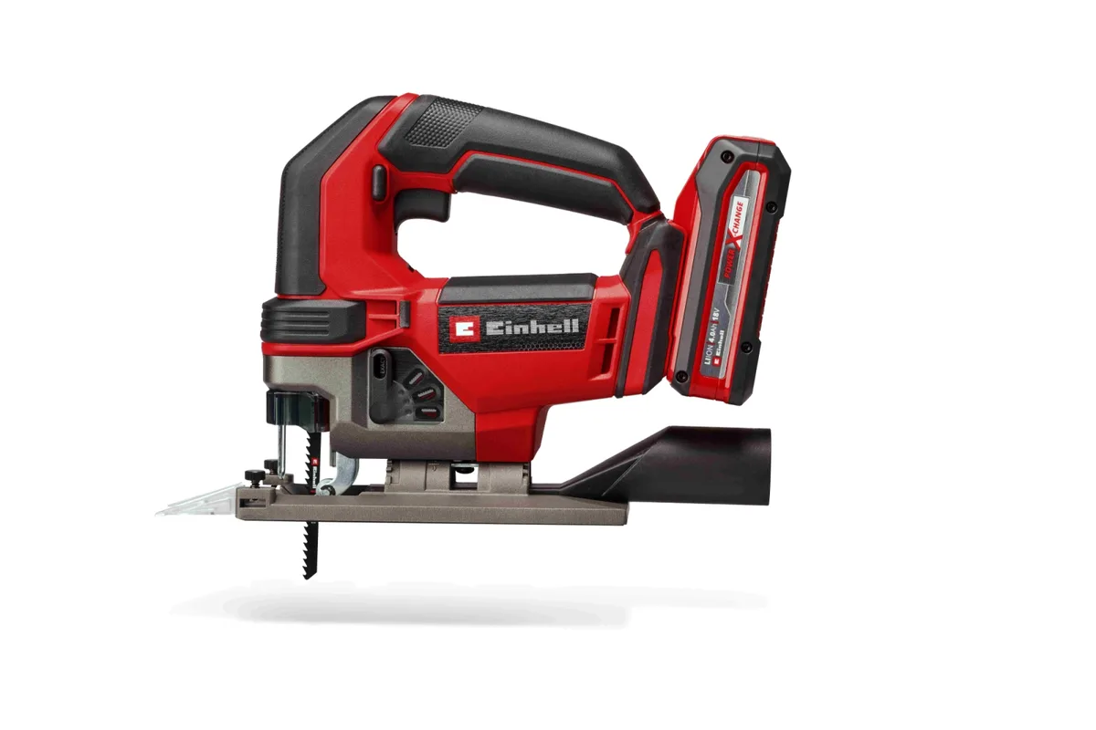 Акумуляторний лобзик Einhell TE-JS 18/100 Li - Solo PXC 18В, 3000 об/хв, хід 26 мм, вага 1.87 кг (без батареї та зарядного пристро