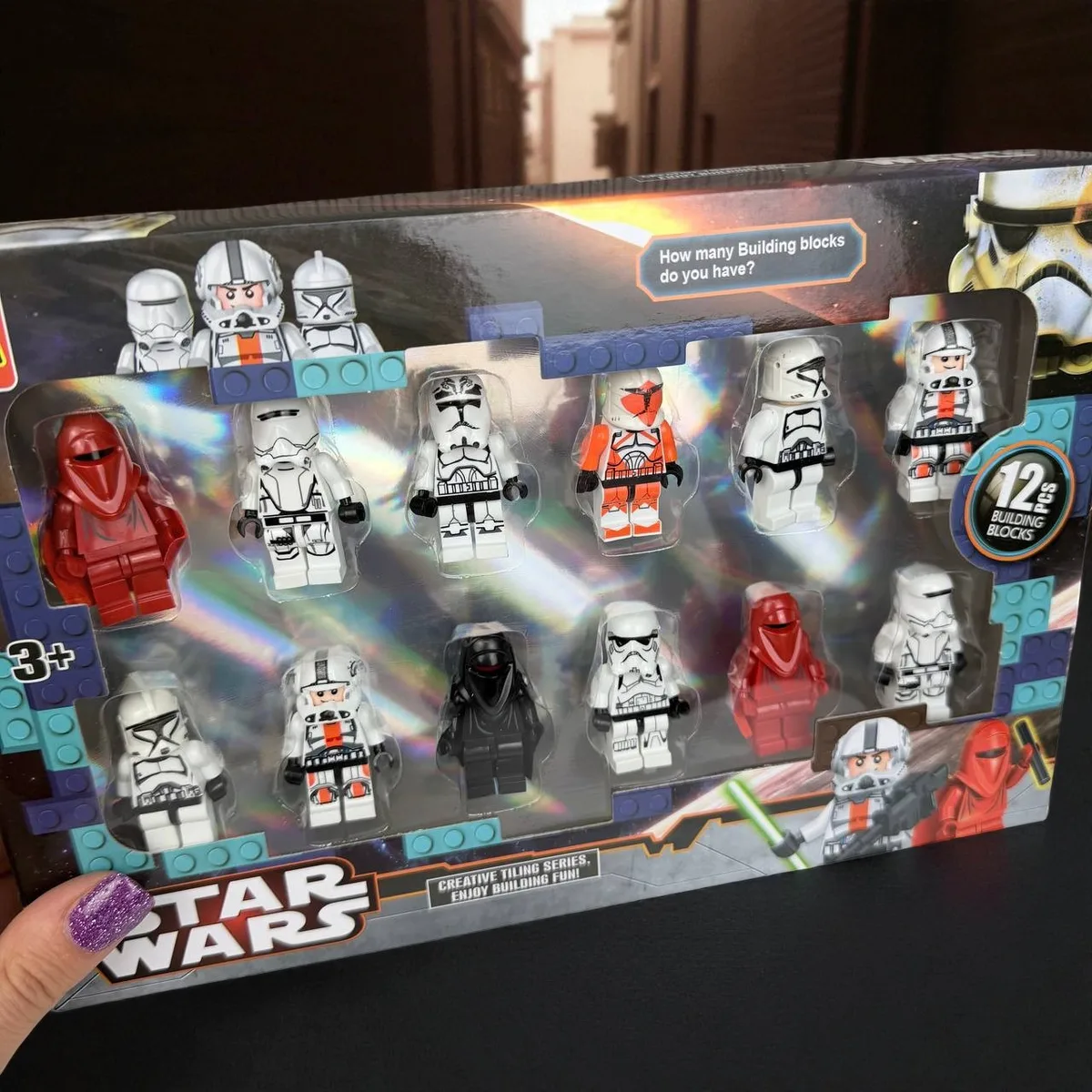 Ігрові фігурки Star Wars 12 шт набір LEGO пластик різні кольори 25,5х18х3,5 см