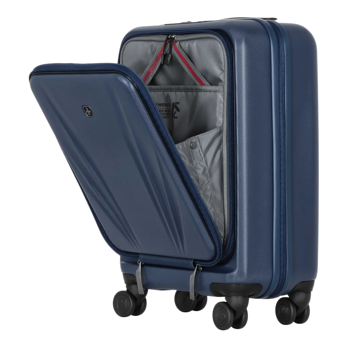 Валіза Wenger Skyon Hardside Carry-On, мала, з відсіком для н/б 16", полікарбонат, TSA, 4 колеса, розширення, USB, синій