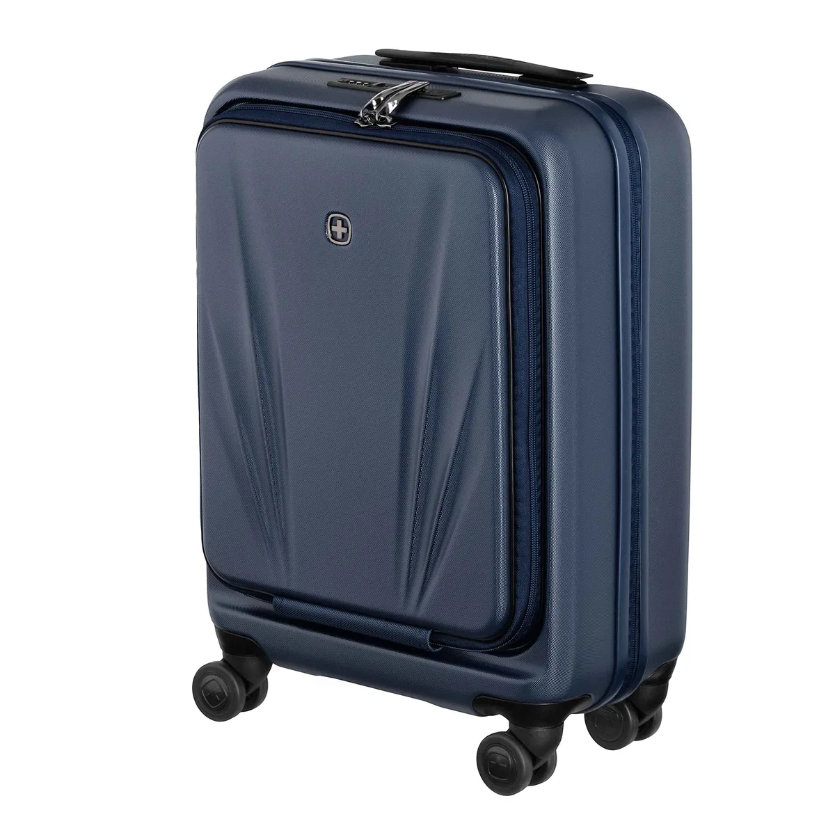 Валіза Wenger Skyon Hardside Carry-On, мала, з відсіком для н/б 16", полікарбонат, TSA, 4 колеса, розширення, USB, синій