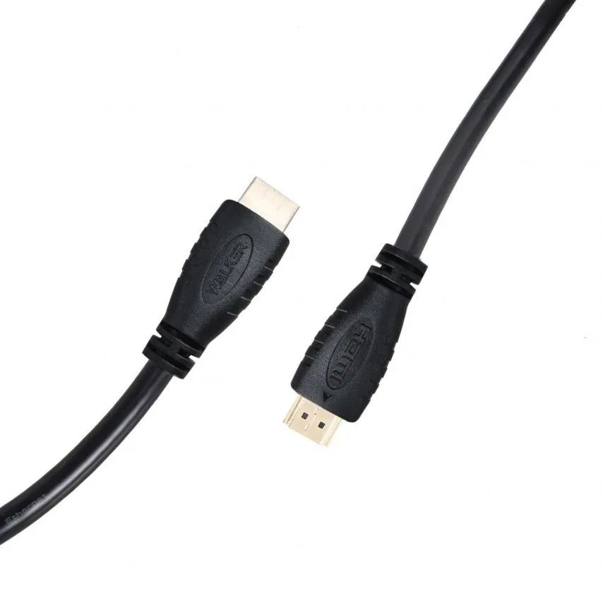 Кабель HDMI 2.0 WALKER PVC 5м чорний 4K 60Hz 3D ARC