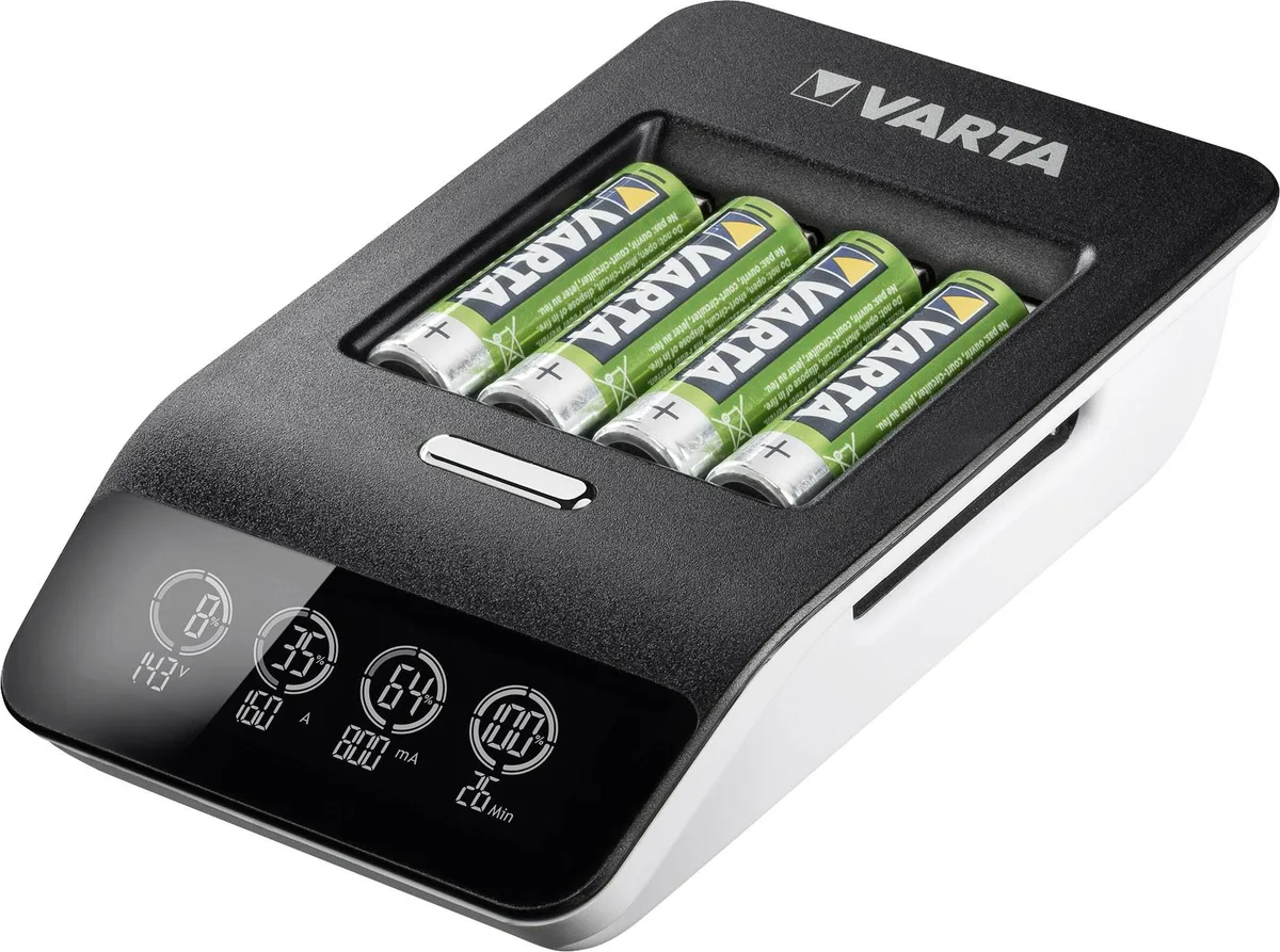 Зарядное устройство Varta LCD Ultra Fast Plus Charger 4xNI MH AA2100 мА•ч