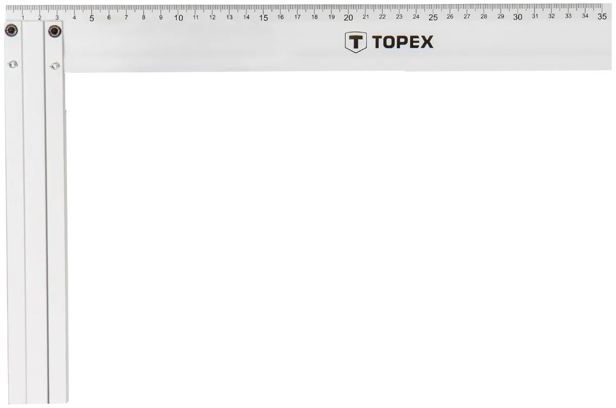 Кутник для будівництва TOPEX, алюмінієвий, 350x190мм.