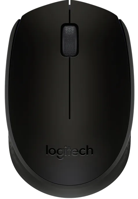Миша Logitech бездротова оптична маленька чорна 1000 dpi