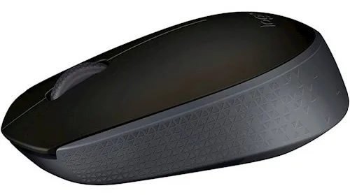 Миша Logitech бездротова оптична маленька чорна 1000 dpi