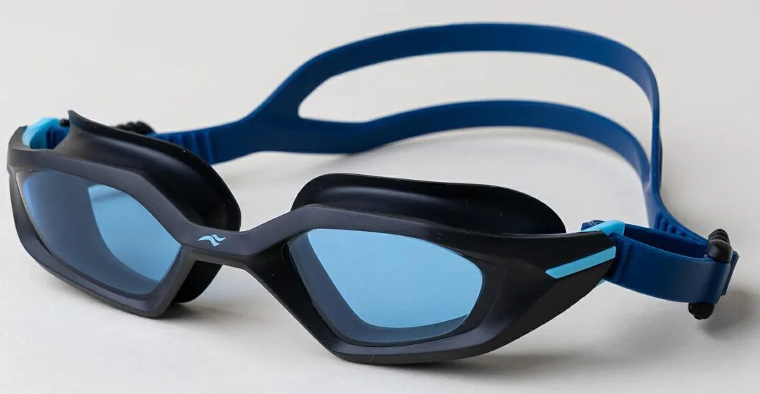 Окуляри для плавання AQUA SPEED TPE OFSM чорні сині бірюзові