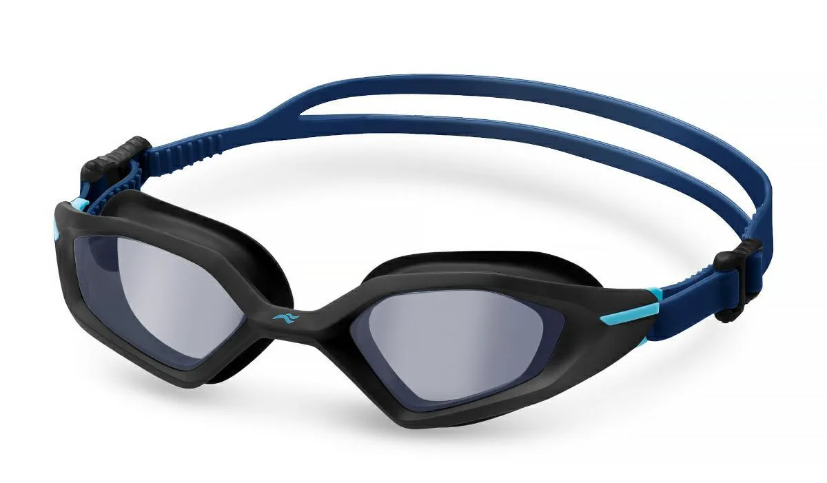 Окуляри для плавання AQUA SPEED TPE OFSM чорні сині бірюзові
