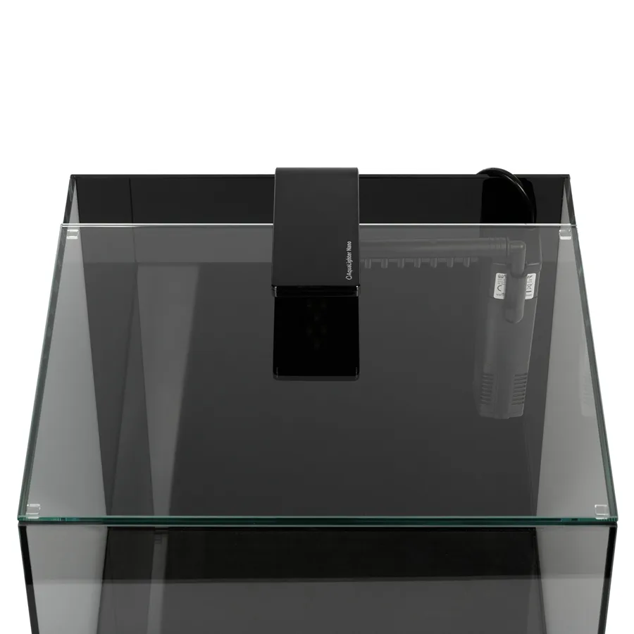Акваріумний набір 30 л AquaLighter BlackCube 31х31х31 см скло чорний