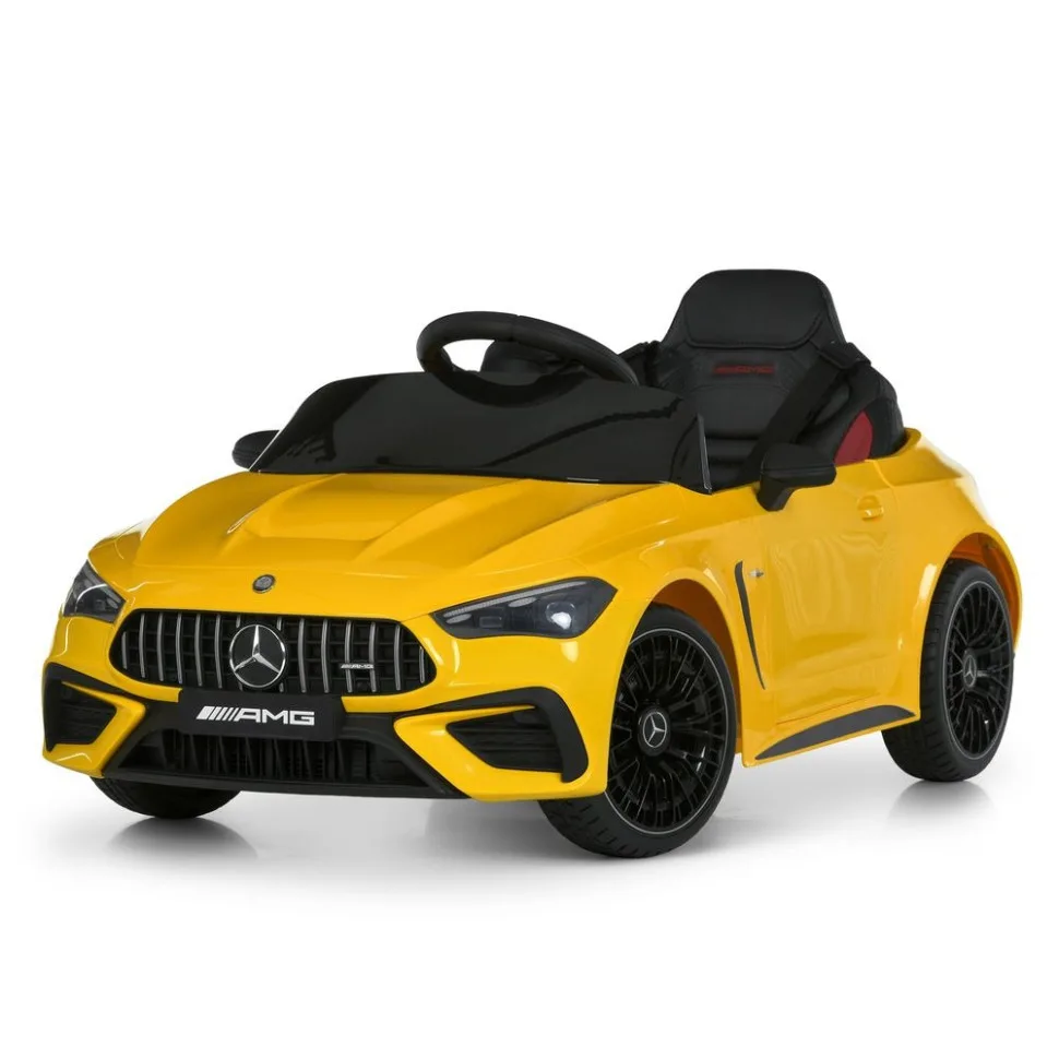Дитячий електромобіль Mercedes пластик 12V до 30 кг Чорний