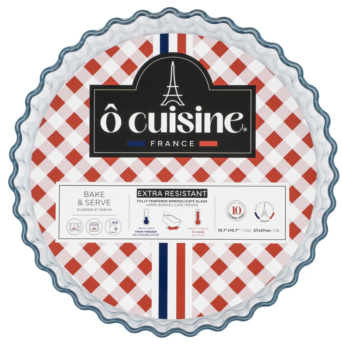 Форма O Cuisine боросиликатное стекло круглая 27 см
