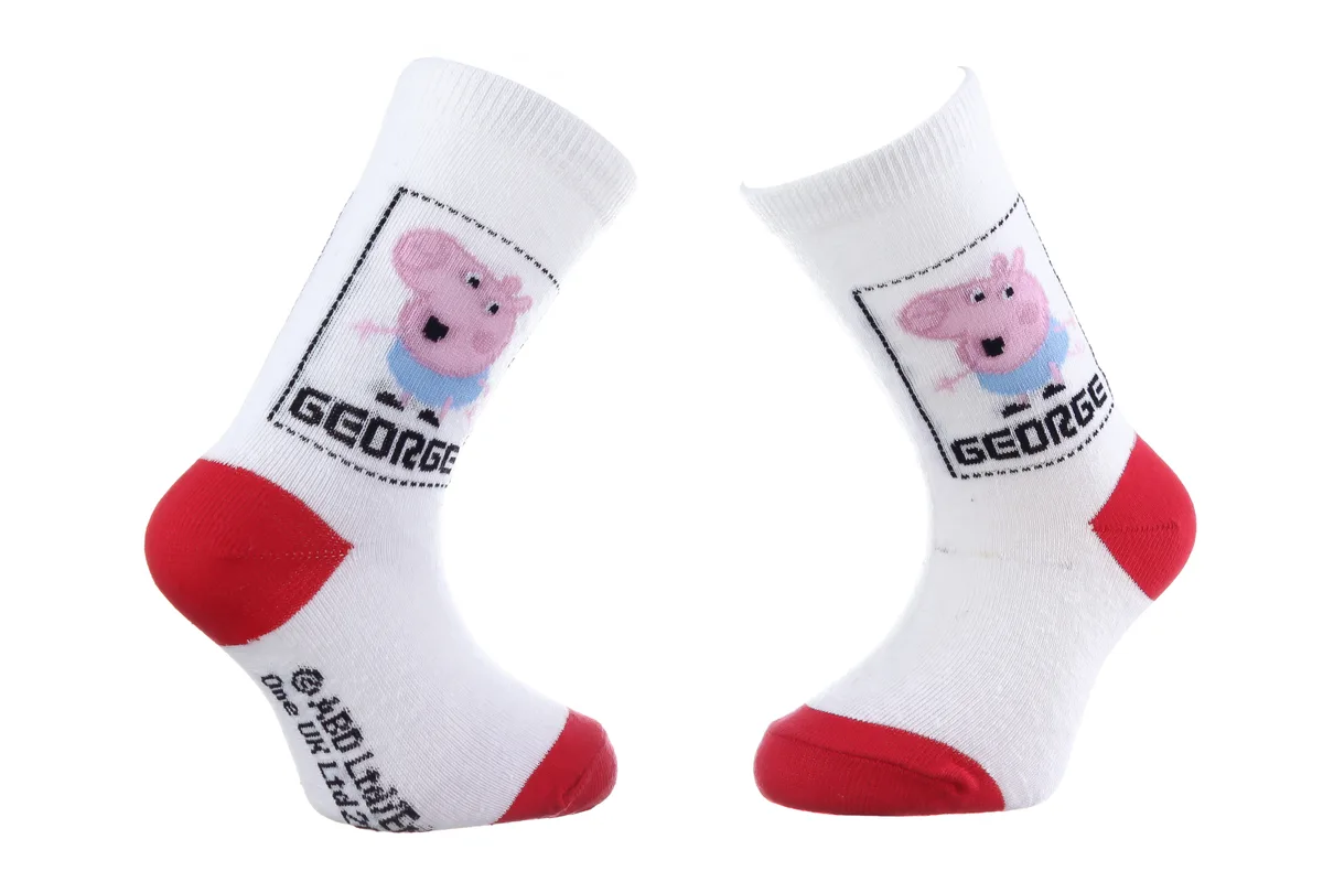 Шкарпетки PEPPA PIG 60% бавовна 27-30 білий