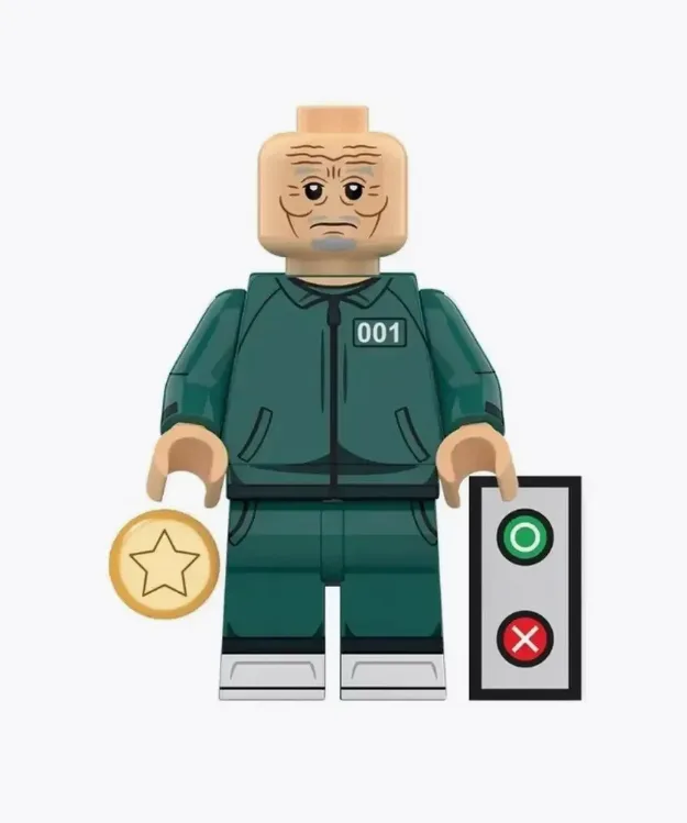 Ігрові фігурки Squid Game 9 шт пластик сумісні з LEGO 27х11х23 см