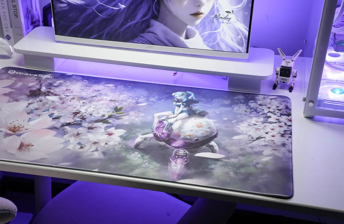 Ігрова поверхня GravaStar тканина 900х450 мм рожевий