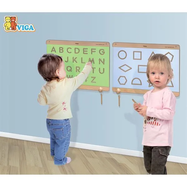 Рамка для навчальних дощок Viga Toys дерев'яна 47х62 см бежевий