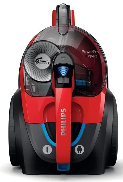 Пилосос Philips безмішковий 750Вт контейнерний 2л чорний червоний