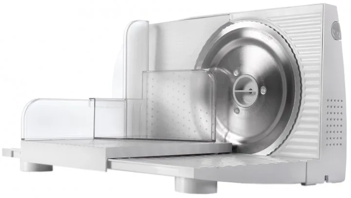Скиборізка Gorenje, 100 Вт, нержавіюче лезо, діаметр ножа 170 мм, пластиковий корпус, білий.