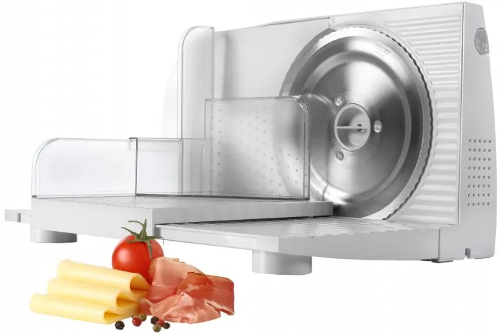 Скиборізка Gorenje, 100 Вт, нержавіюче лезо, діаметр ножа 170 мм, пластиковий корпус, білий.