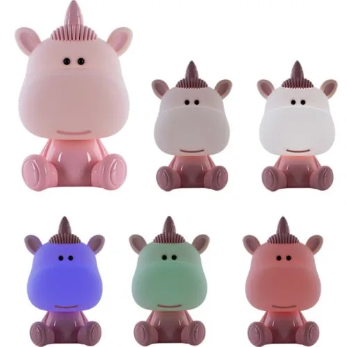 Світильник-нічник LED Unicorn рожевий з акумулятором для дитячої спальної нічник із зарядкою USB