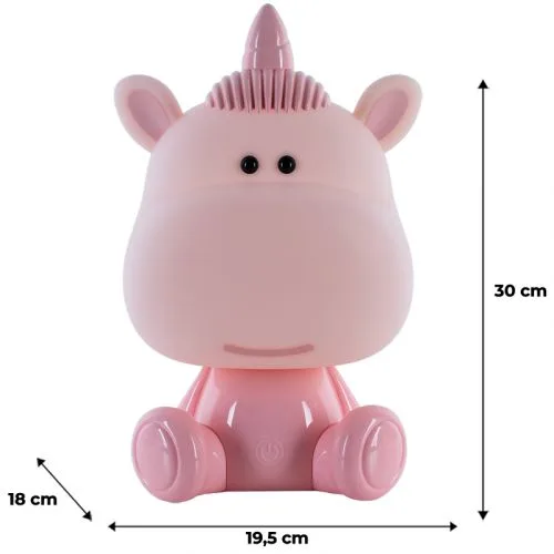 Світильник-нічник LED Unicorn рожевий з акумулятором для дитячої спальної нічник із зарядкою USB