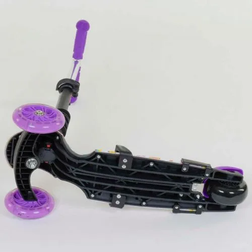Самокат Best Scooter 5в1 с подсветкой колес для детей с ручкой родительского контроля.