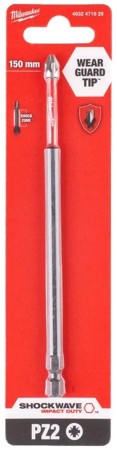 Біта Milwaukee Shockwave PZ2, довжина 150 мм.