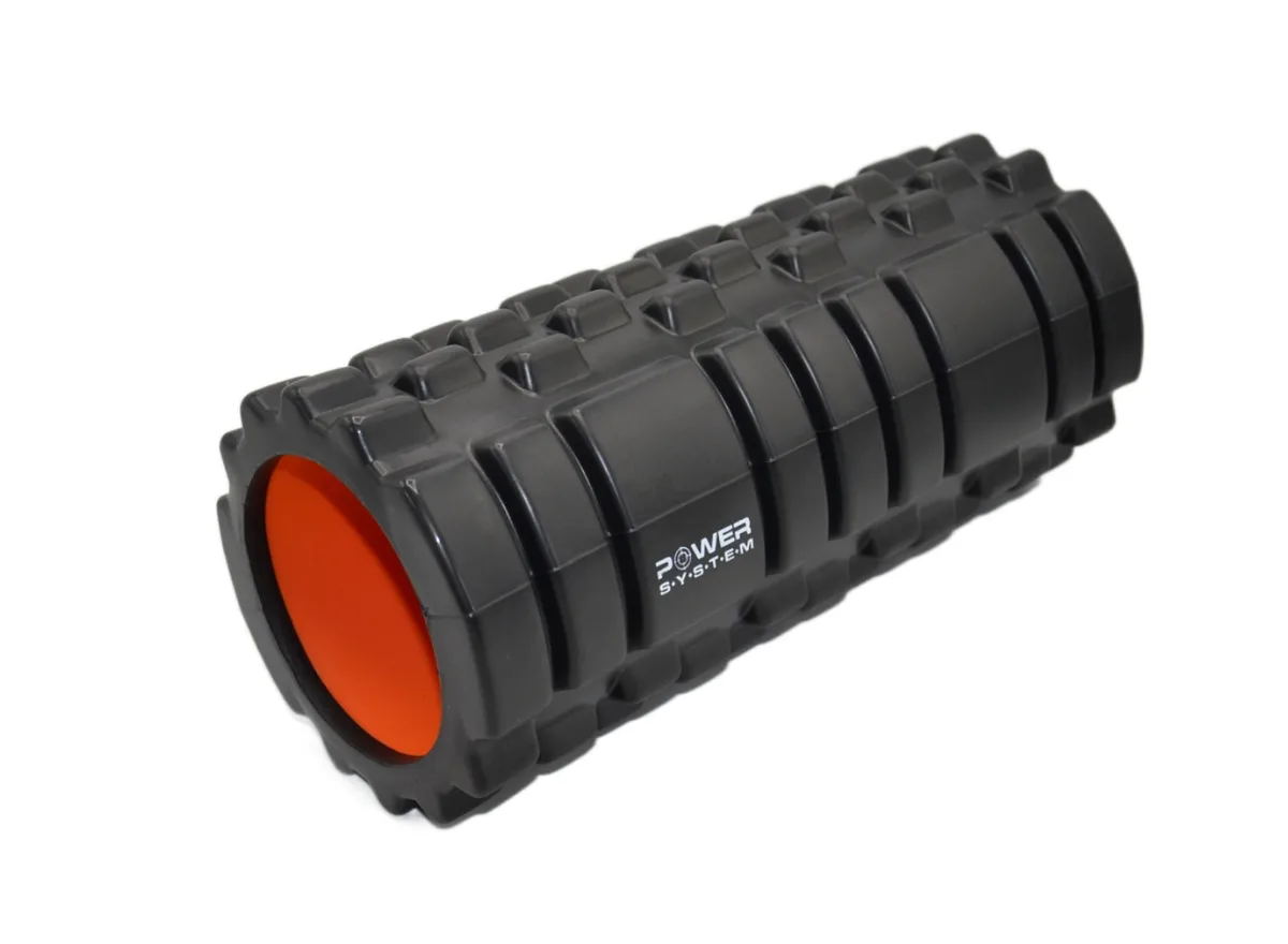 Массажный ролик Active Point EVA 33х15 см Черный Оранжевый