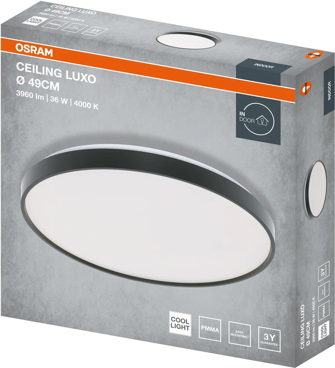 Светильник накладной OSRAM металл черный 490 мм 36 Вт 4000 К