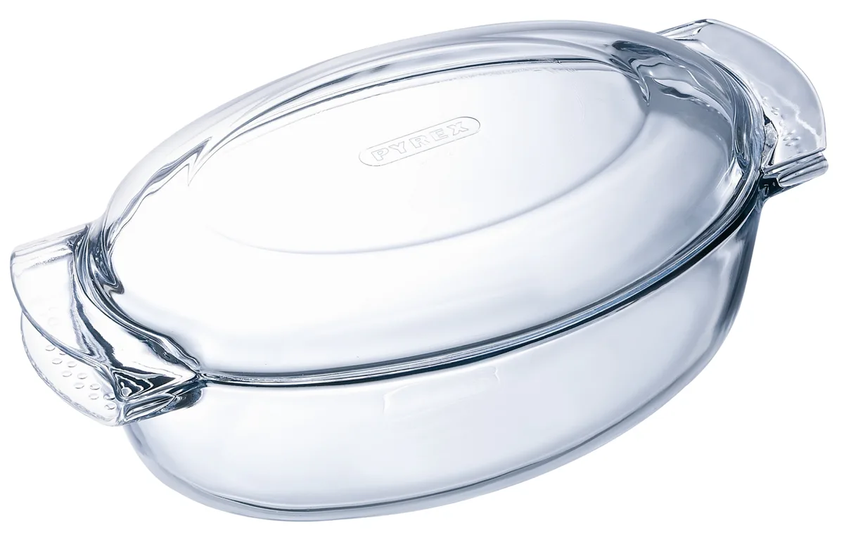 Каструля з кришкою Pyrex боросилікатне скло 5,8 л прозора