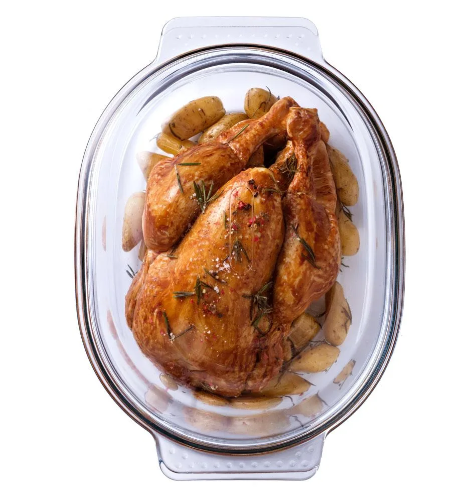 Каструля з кришкою Pyrex боросилікатне скло 5,8 л прозора