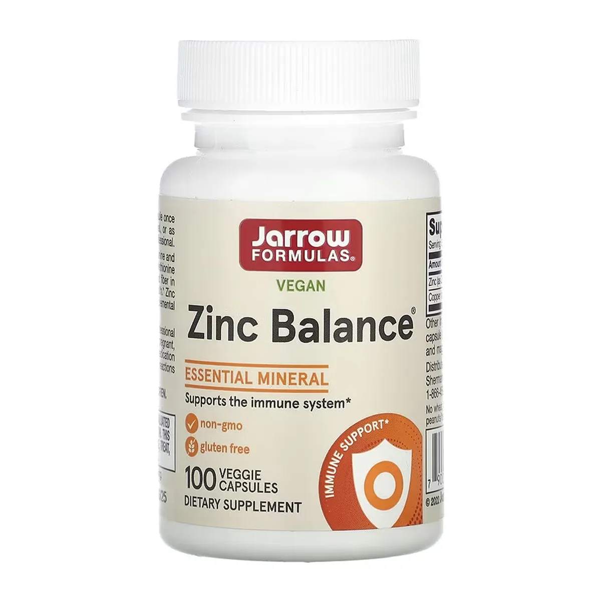 Zinc Balance Jarrow Formulas 100 капсул Без ГМО Без глютена