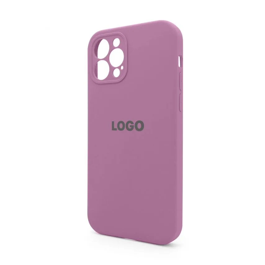 Чохол силіконовий для смартфона Apple 12 Pro бордовий закрита камера