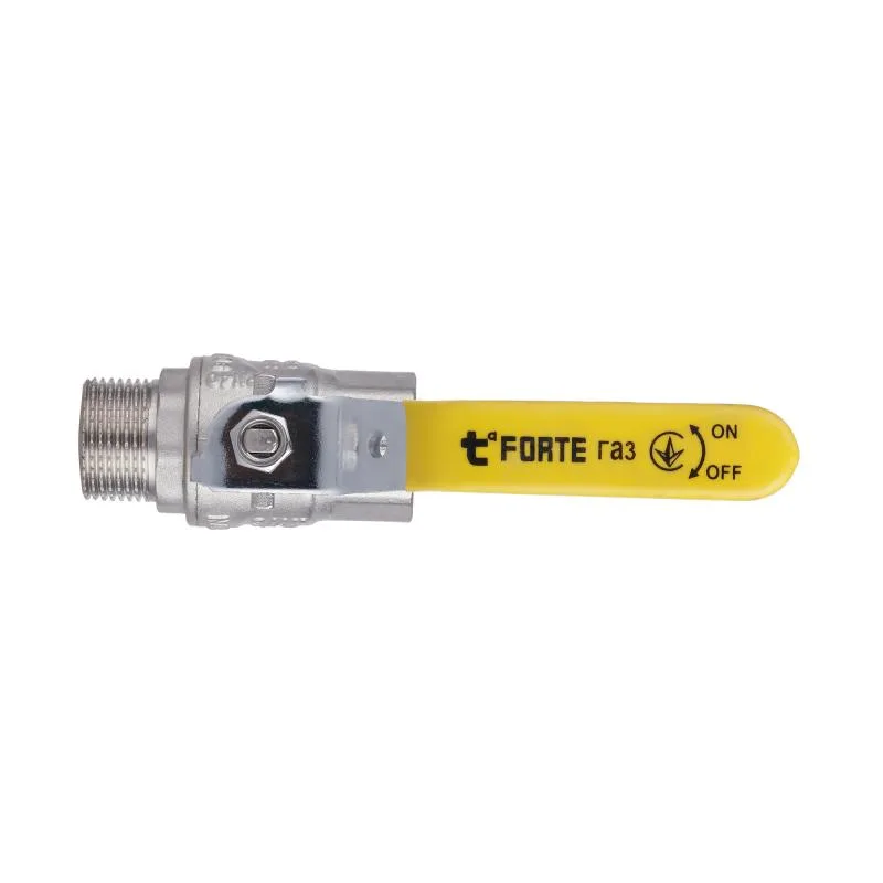 Кран кульовий 3/4" ВЗ для газу латунний Thermo Alliance Forte 25000 циклів