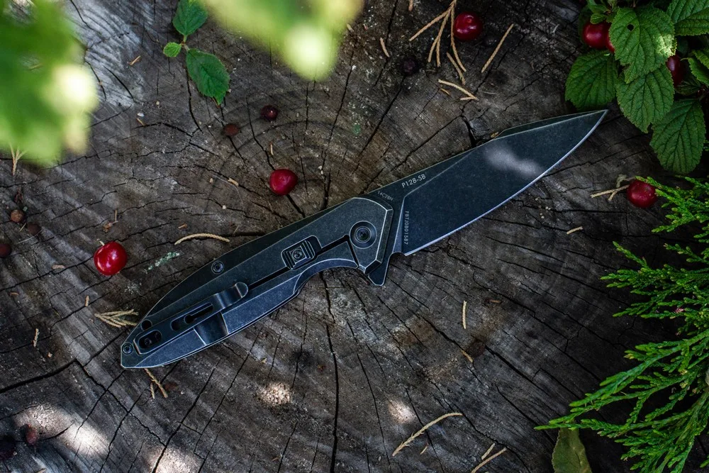 Ніж складаний Ruike 93 мм чорний 14C28N