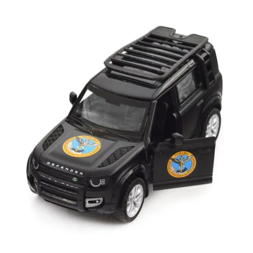 Машинка металева TechnoDrive Шеврони Героїв інерційна 1:43 чорна