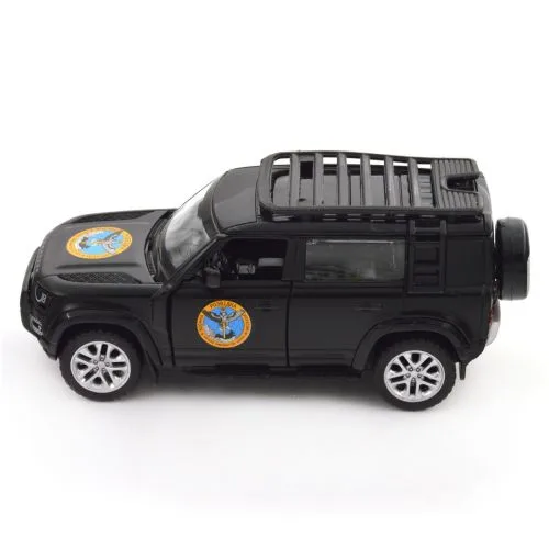 Машинка металева TechnoDrive Шеврони Героїв інерційна 1:43 чорна