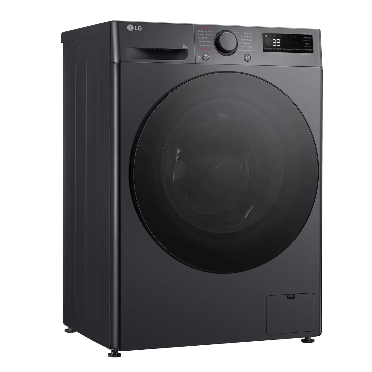Стиральная машина LG фронтальная 9кг 1200 об/мин инверторная для стирки одежды гипоаллергенная с паром