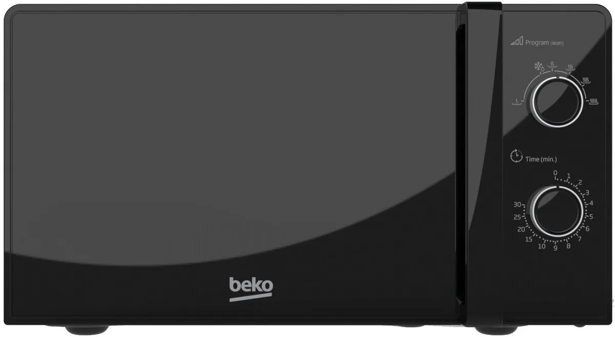 Мікрохвильова піч Beko, 20 л, механічне управління, 700 Вт, чорного кольору.