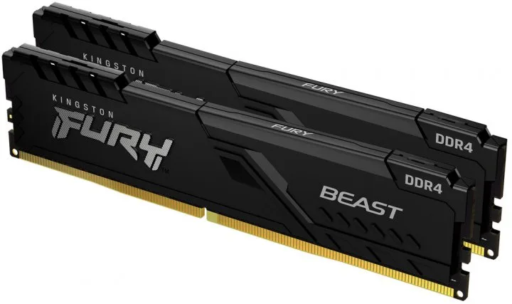 Память ПК Kingston DDR4 32GB KIT (16GBx2) 3600 FURY Beast