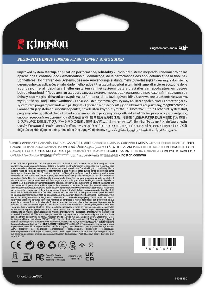 Накопичувач SSD Kingston 2.5" 1.9TB SATA DC600M