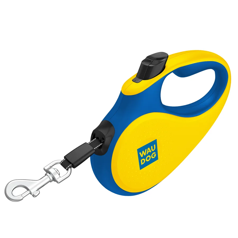 Повідець-рулетка WAUDOG R-leash XS 3 м пластик світловідбивний Colors of freedom
