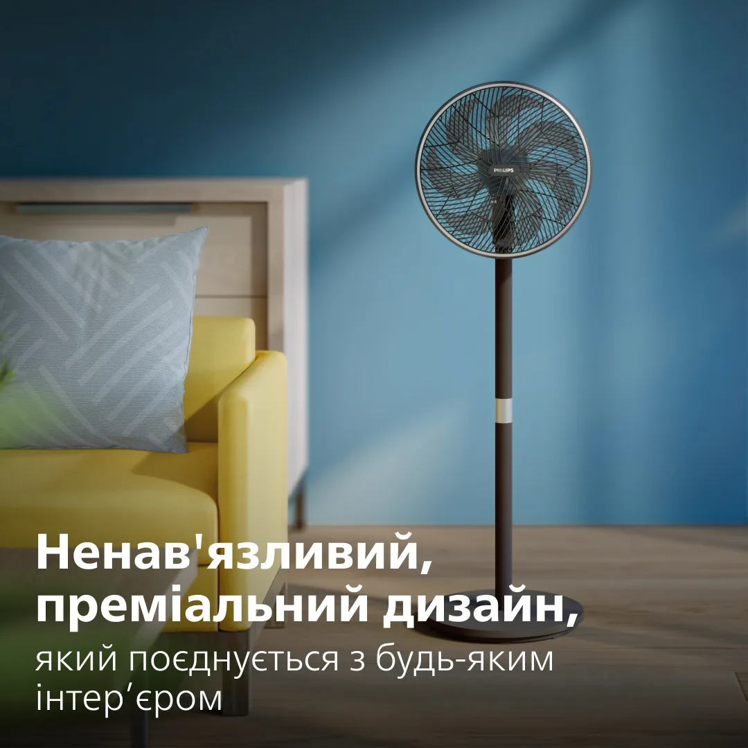 Вентилятор Philips підлоговий настільний пластик 1250 мм Білий 48 Вт 3 швидкості