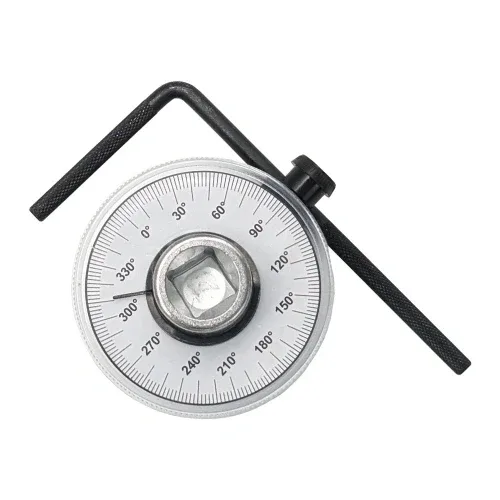 Шкала доворотна 1/2" 360° метал чорний для вимірювання кутів довороту