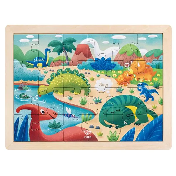 Пазл Hape Динозаври картон 30х26 см