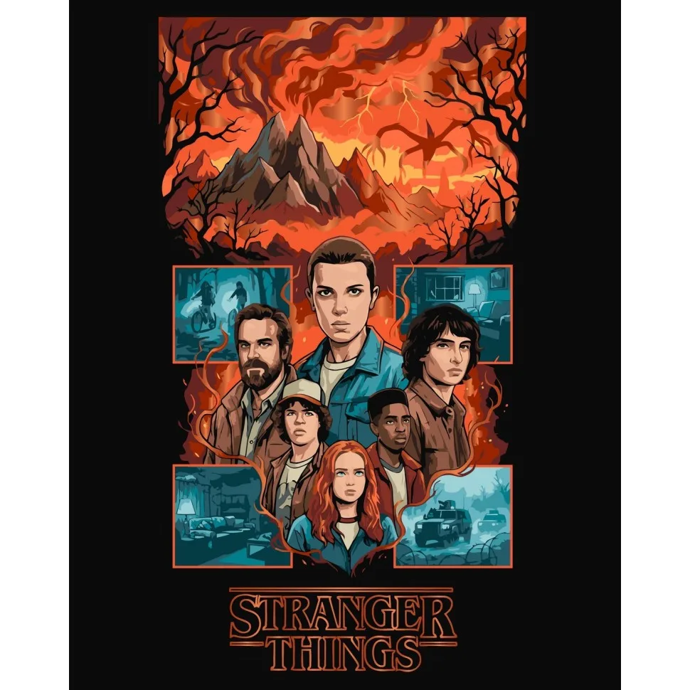 Картина за номерами Art Craft 40х50 см полотно акрил 23 кольори Stranger Things Перед бурею