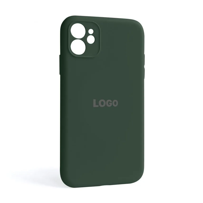 Чохол Silicone Case для Apple iPhone 11 силікон зелений закритий низ