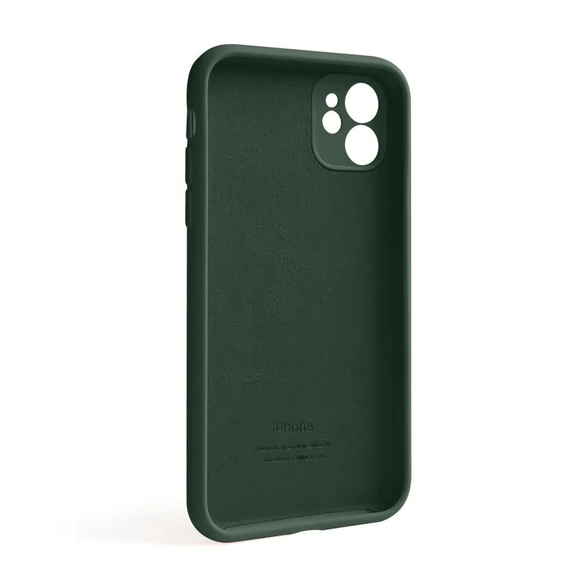 Чохол Silicone Case для Apple iPhone 11 силікон зелений закритий низ