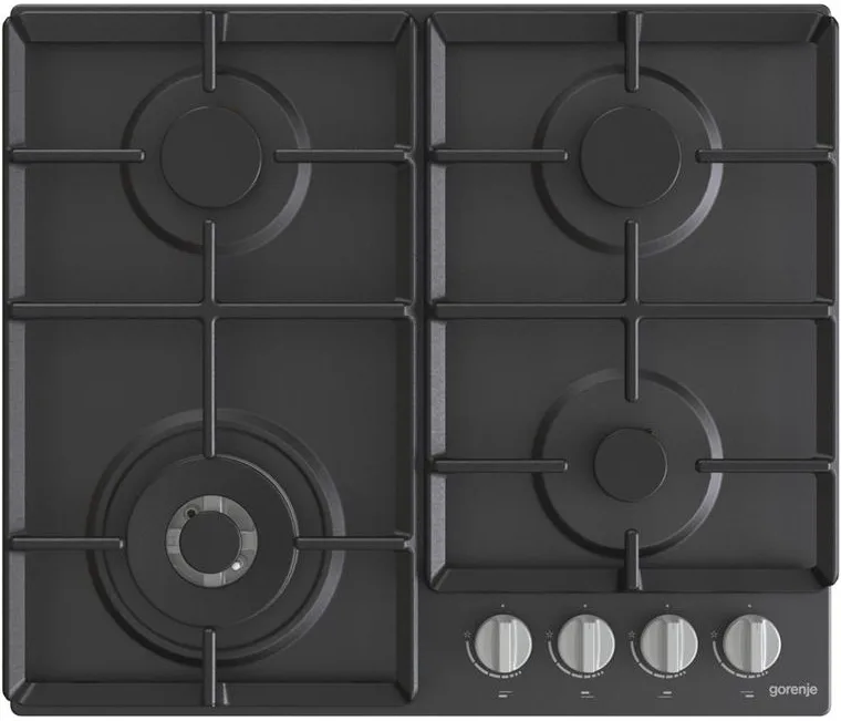 Газова варильна поверхня Gorenje чавун 60 см чорна