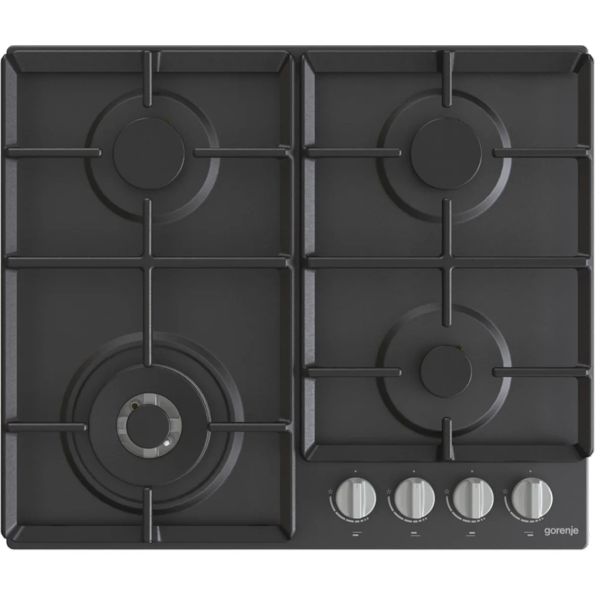 Газова варильна поверхня Gorenje чавун 60 см чорна